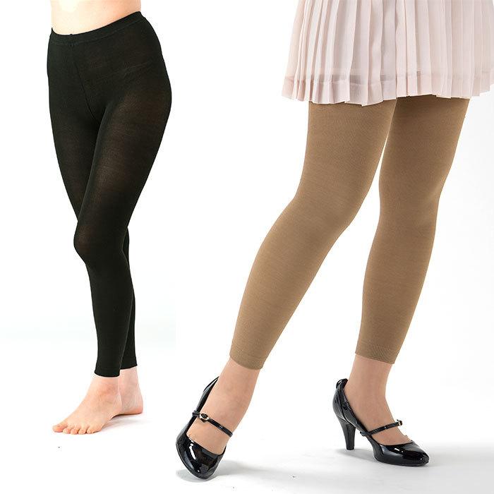 スパッツ レディース 通販 シルク 100% 内側 レギンス 10分丈 薄型 タイツ あったか ブラック 黒 あったか グッズ 秋冬 グレー ブラウン ワイン スパッツ |  | 13