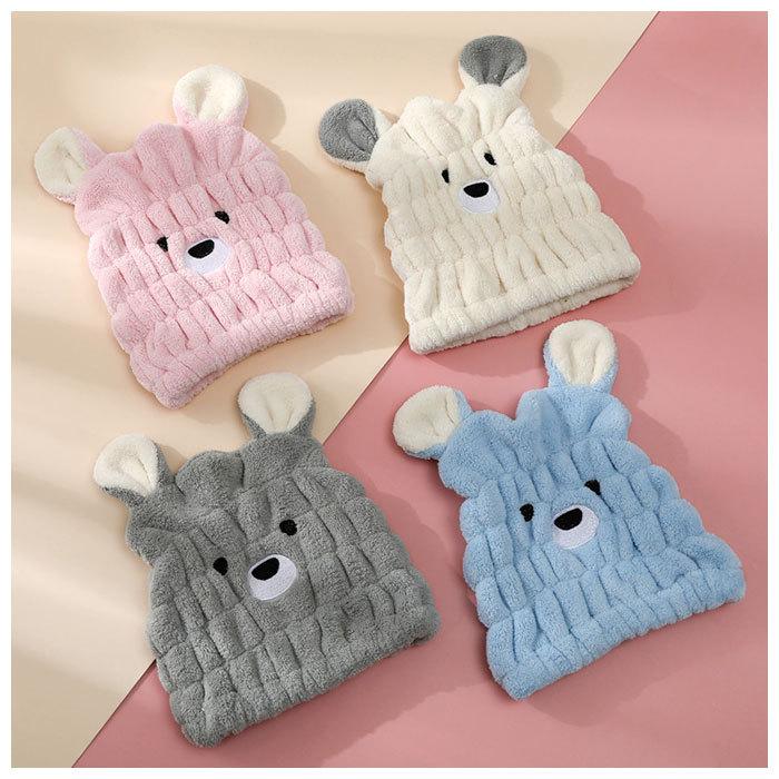 タオルキャップ 通販タオルキャップ 子供 キッズ ヘアキャップ 吸水 女の子 男の子 キャップタオル 耳付き ドライキャップ タオルドライ タオルキャップ |  | 16