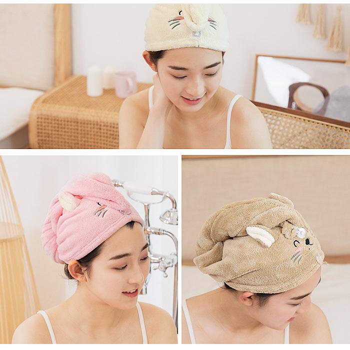タオルキャップ 子供 通販 キャラクター キッズ 女の子 男の子 ヘアドライタオル ヘアドライキャップ かわいい ターバンタイプ アニマル 猫 ねこ タオルキャップ |  | 11