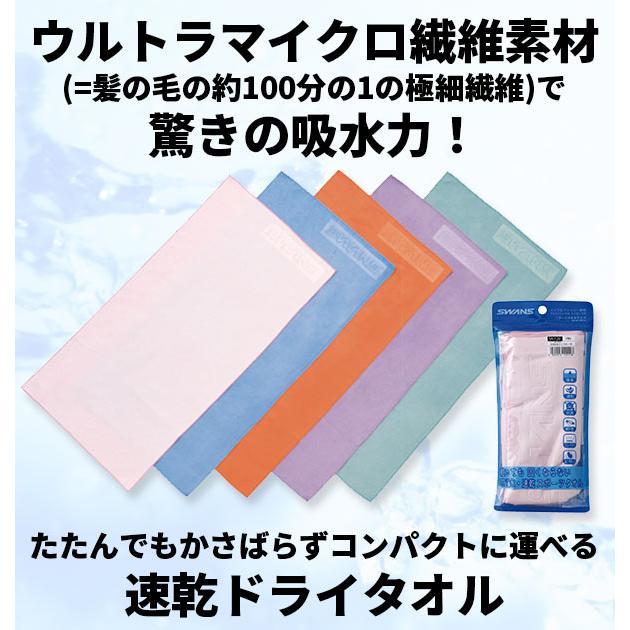 セームタオル スワンズ タオル 速乾ドライタオル セームタオル SWANS ドライタオル 吸水速乾 速乾 抗菌 スイムタオル 耐久性 コンパクト 肌にやさしい |  | 01