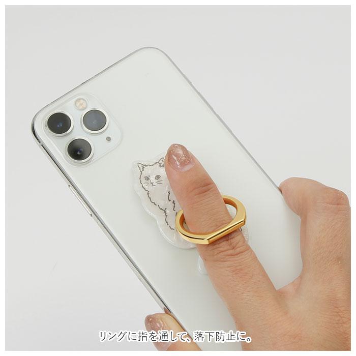 ホールドリング スマホリング クリア 通販 スマホスタンド スマホ スマートフォン リング おしゃれ スタンド アクセサリー かわいい  ホールドリング | Flowering | 15