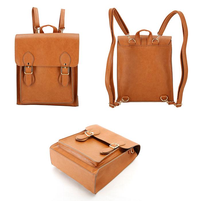 リュク リュック 通販リュック レディース 大人 かわいい サッチェルバッグ 2way 3wayバッグ 縦型サッチェルバッグ ショルダーバッグ ハンドバッグ A4 |  | 14