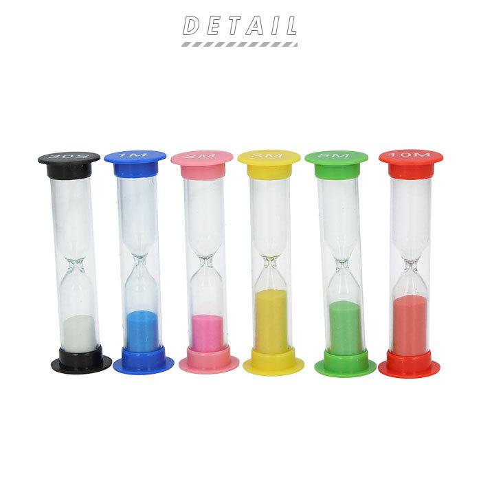 砂時計 おしゃれ 通販 6個セット 1分 2分 3分 5分 10分 30秒 タイマー 時計 時間計測 キッチン 子ども キッズ 未就園児 かわいい プレゼント 砂時計 |  | 02