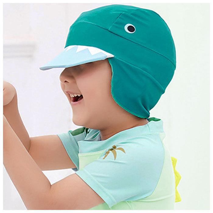 水着 男の子 ラッシュガード セット 通販 約 90 100 110 120 130 キッズ 帽子付き ベビー ダイナソー 恐竜 半袖 上下セット スイムキャップ ショートパンツ 水着 |  | 04