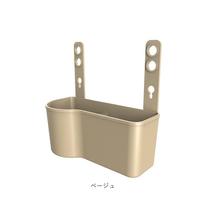 車 ドリンクホルダー 後部座席 通販 簡単取付 収納ケース リアポケット リア用ポケット 車内 収納 ヘッドレストポール 通すだけ 車内収納 ベージュ | ブランド登録なし | 14