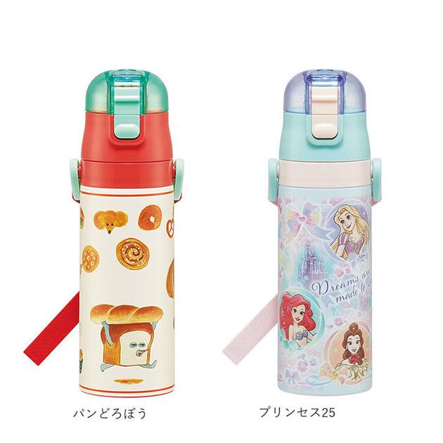 水筒 通販水筒 子供 ステンレス 直飲み 肩掛け 保冷 ワンプッシュ 軽い 軽め ダイレクトボトル マグボトル 超軽量 キッズ ジュニア 子供用 | スケーター | 06