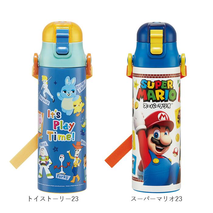 水筒 通販水筒 子供 ステンレス 直飲み 580ml 保冷 肩掛け 軽量 軽い ワンプッシュ マグボトル ダイレクトボトル キッズ 子ども用 キャラクター ディズニー 水筒 |  | 25