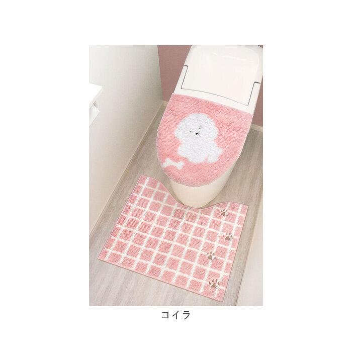 トイレ マット カバー セット 通販 SOPO トイレ2点セット 2点セット 蓋カバー フタカバー 北欧風 フタカバー 取り付け 簡単 ふんわり 柔らか デザイン | INAX | 20