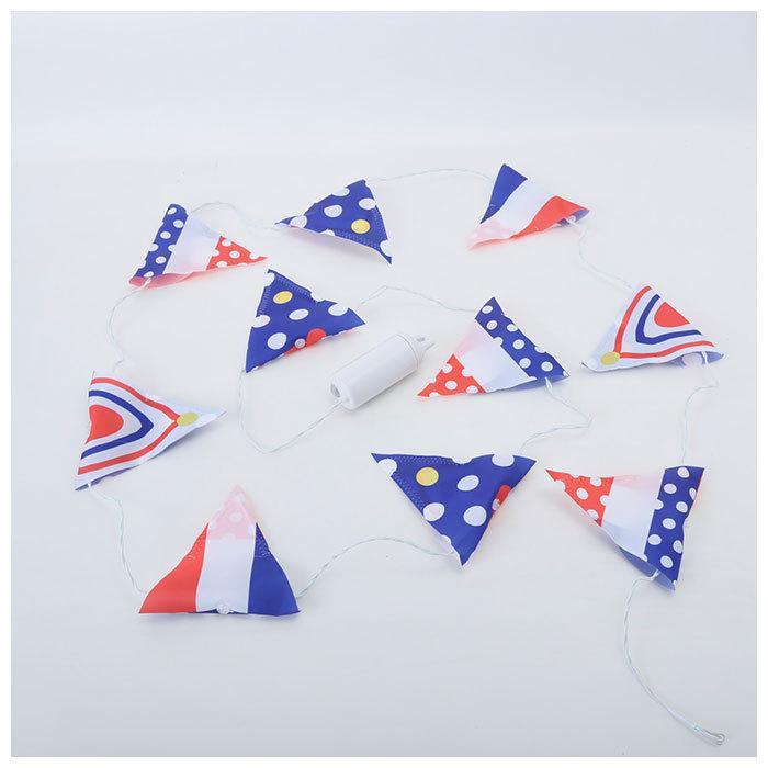 ガーランド ライト キャンプ 防水 通販 LED 屋外 室内 屋内 フラッグガーランド フラッグ 旗 アウトドア グランピング おしゃれ かわいい 電池式 単3 ガーランド |  | 02