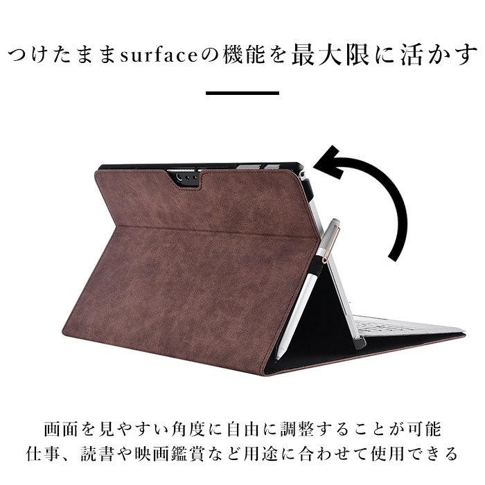 サーフェスプロ カバー 通販 surface サーフェスプロ タブレット 両面保護 PUレザー アクセサリー タッチペンホルダー サーフェスプロ ケース サーフェスプロ |  | 08