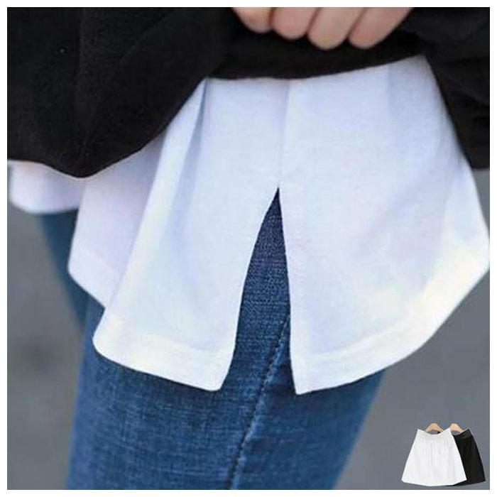 レイヤード 通販レイヤード 付け裾 スカート 裾 レイヤードTシャツ カットソー付け裾 レディース スリット トレーナー Tシャツ ニット レイヤード | ブランド登録なし | 08