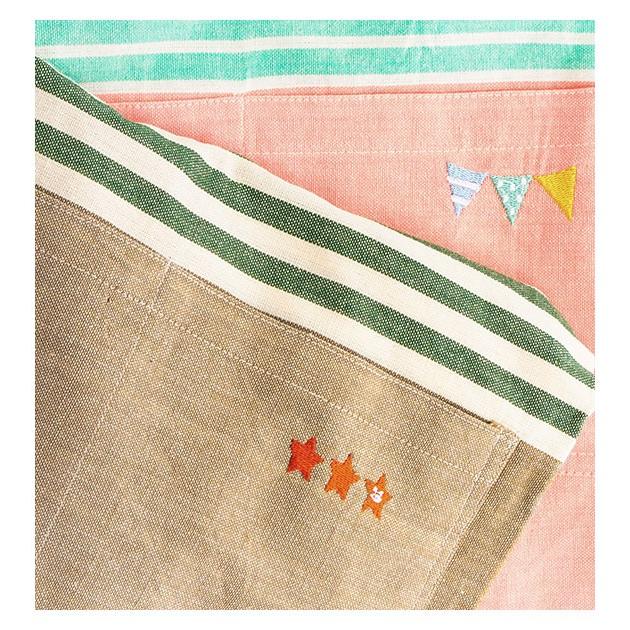 エプロン 通販 おしゃれ 保育士 かわいい ショート丈 ナチュラル 女の子 レディース 男女兼用 H型 キッチン用品 イエロー グリーン ブルー 青 オレンジ エプロン | ブランド登録なし | 02