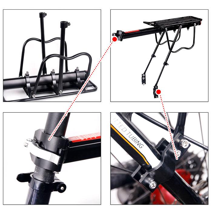 自転車 通販自転車 リアキャリア サイクルキャリア キャリア 荷台 ロードバイク マウンテンバイク クロスバイク バイク シートポスト 取り付け 取付簡単  自転車 |  | 08