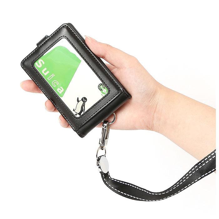 idカードホルダー 通販idカードホルダー ストラップ付き icカードケース idカードケース おしゃれ レディース メンズ 革 縦型 idカードホルダー | BACKYARD FAMILY | 16
