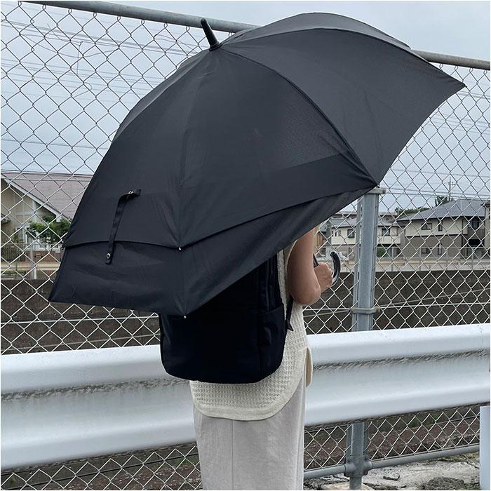 ショッピング カバー付き傘 5色展開 雨傘 傘 16本骨 丈夫 かわいい