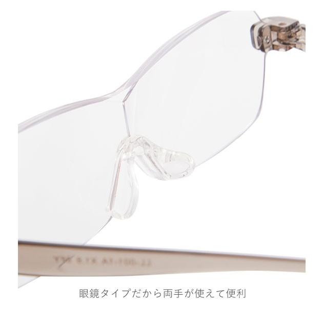 ルーペメガネ おしゃれ 拡大 通販 ルーペ メガネ タイプ メガネ型 メガネタイプ 拡大鏡 メガネルーペ 眼鏡ルーペ クリアレンズ ブルーライトカット | ブランド登録なし | 09