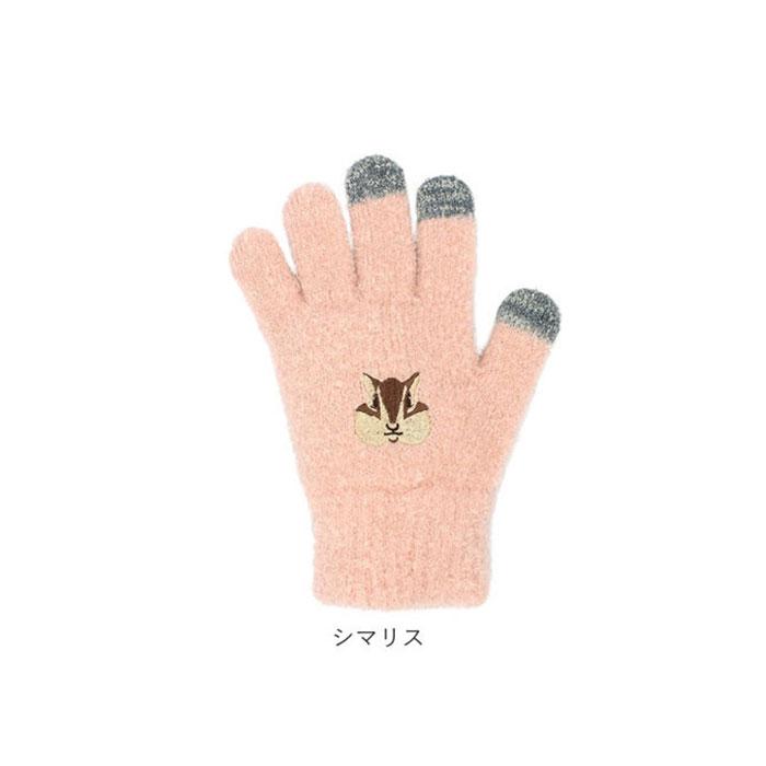 スマホ 通販スマホ 手袋 レディース スマホ対応手袋 おしゃれ かわいい アニマル 防寒 フリーサイズ スマートフォン あったか 動物 暖かい 女性 婦人手袋 | OWL | 24