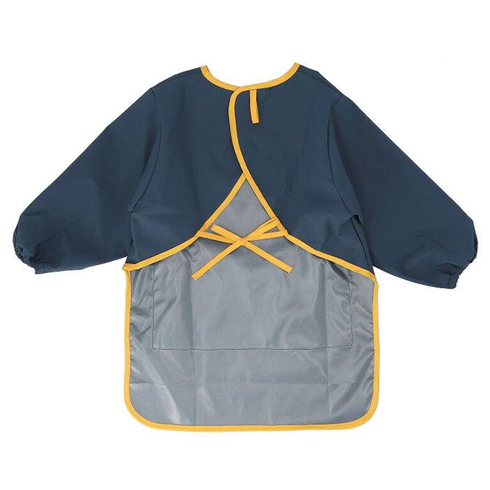 スモック 撥水 長袖 通販 子供 キッズ 子ども こども 90 100 110 120 130 エプロン ロング ロング丈スモック 長袖スモック お食事エプロン 男の子 スモック | ブランド登録なし | 03