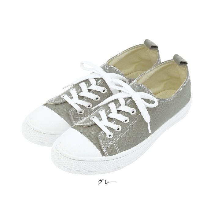 スニーカー レディース おしゃれ 通販 黒 40代 通学 中学 高校 キャンバスシューズ ローカット 無地 シンプル ブラック ネイビー ホワイト 白 紐靴 スニーカー |  | 16