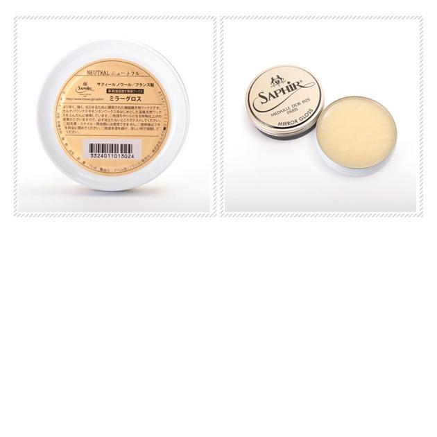 靴磨き クリーム サフィールノワール ワックス 艶出し 光沢 シューケア ケア用品 皮革製品 ミラーグロス ブラック | Saphir Noir | 04