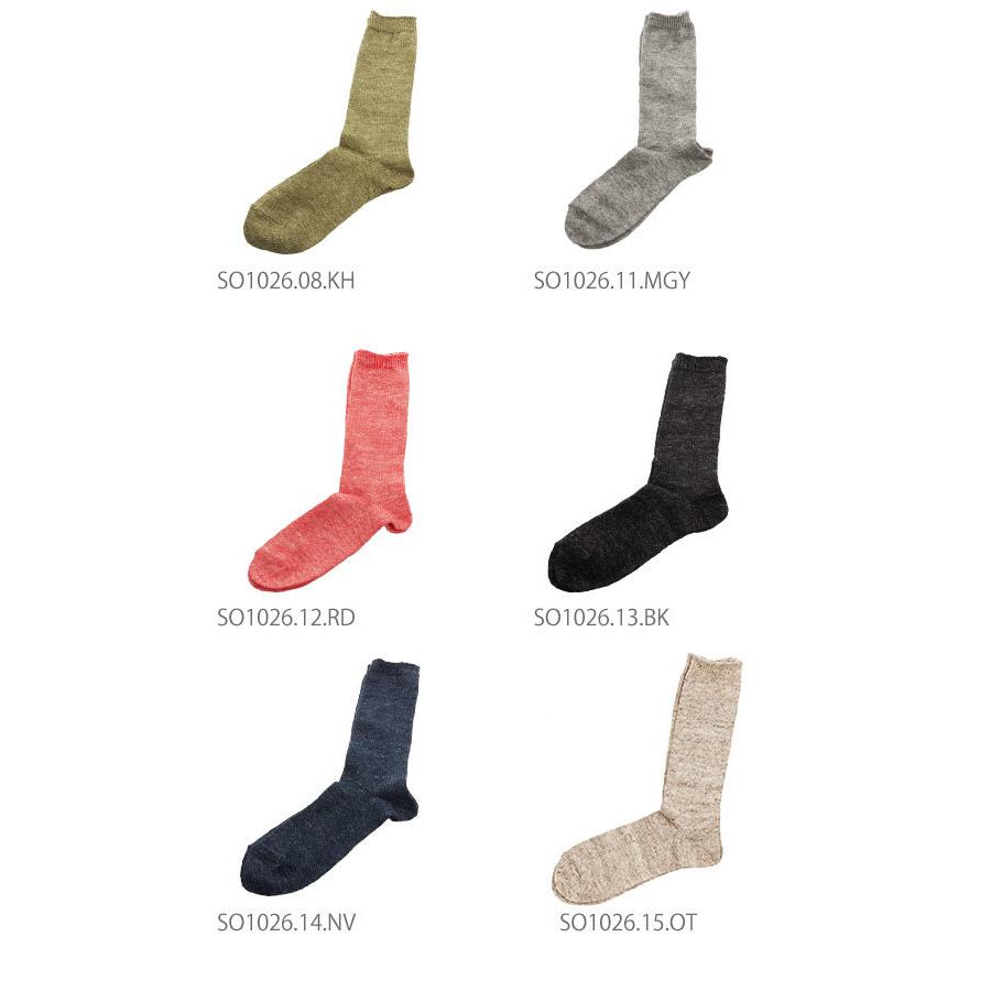 靴下 メンズ レディース おしゃれ リブソックス スモールストーンソックス ソックス 日本製 リネン 麻混 薄手 無地 靴下 | ブランド登録なし | 20