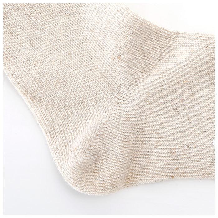 靴下 通販靴下 レディース おしゃれ 暖かい 蒸れない ソックス ミドル丈 リネン混紡 綿 麻 混 無地 シンプル 柔らか 女性用 22cm 〜 25cm 日本製 SMALL 靴下 |  | 12