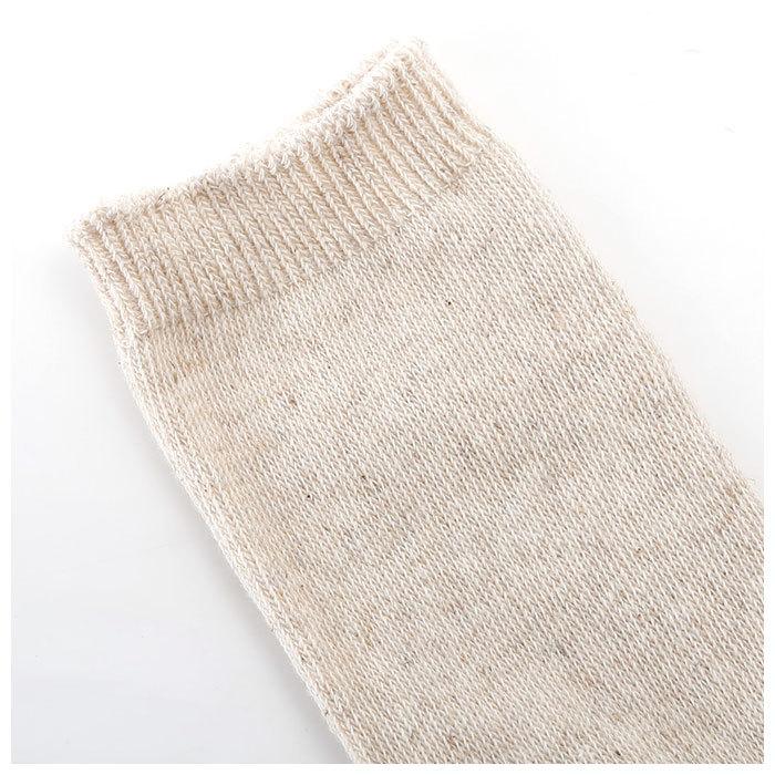 靴下 通販靴下 レディース おしゃれ 暖かい 蒸れない ソックス ミドル丈 リネン混紡 綿 麻 混 無地 シンプル 柔らか 女性用 22cm 〜 25cm 日本製 SMALL 靴下 |  | 14