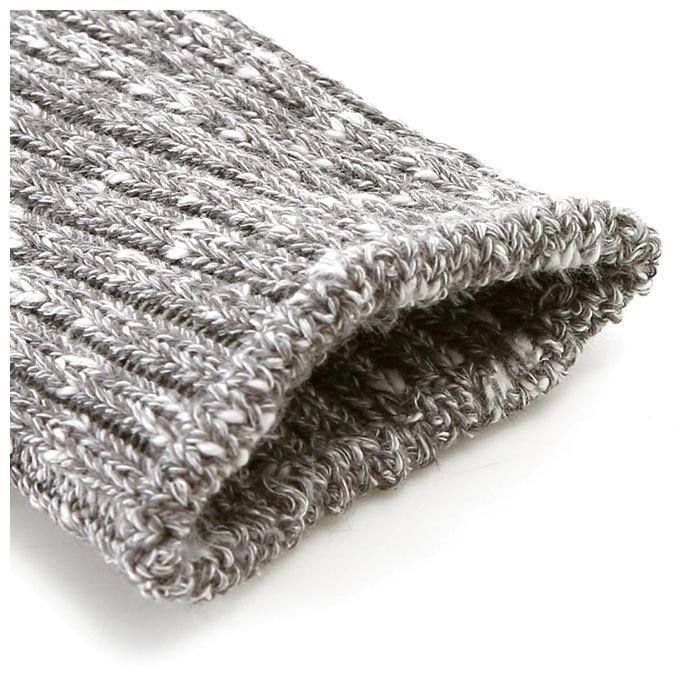 靴下 レディース おしゃれ 通販 くしゅくしゅ 暖かい 蒸れない ソックス ミドル丈 リネン混紡 綿 麻 混 無地 シンプル リブ編み 女性用 S 22cm 〜 25cm 靴下 | BACKYARD FAMILY | 10