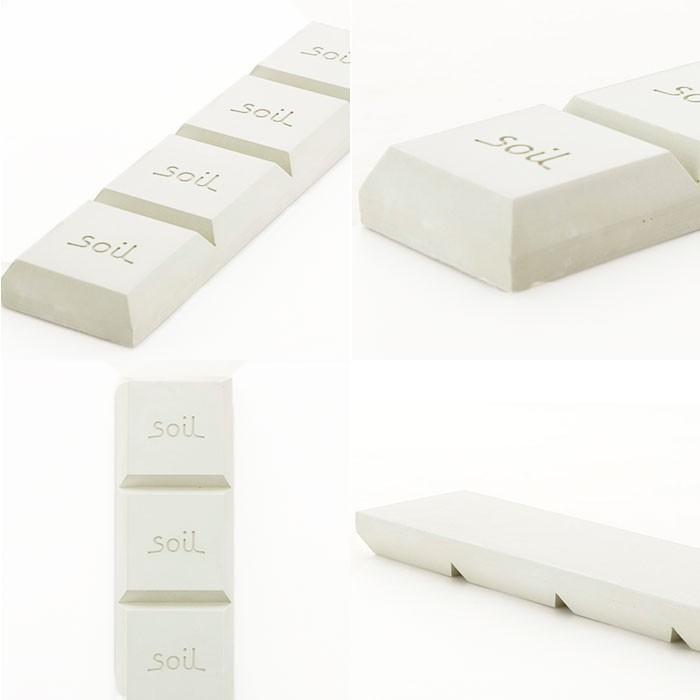 珪藻土 soil 珪藻土 ドライングブロック 通販 グリーン ホワイト ピンク キッチン チョコ型 ソイル 調湿剤 天日乾燥 繰り返し 乾燥剤 吸湿剤 自然素材 調味料 | ブランド登録なし | 09