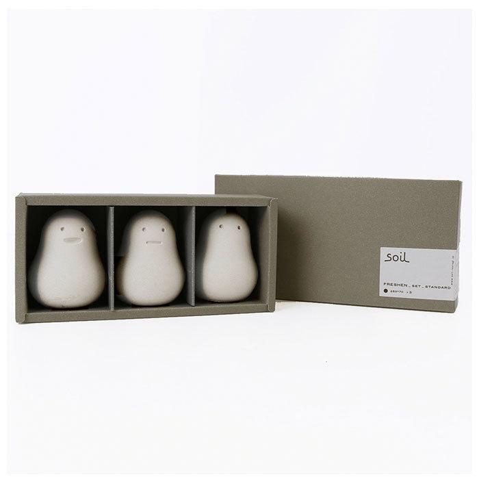 珪藻土 soil 通販 下駄箱 消臭 だるま 直径53×高さ70mm ソイル SOIL soil Soil soil FRESHEN セット スタンダード ソイル フレッシェン シューズラック 珪藻土 |  | 07