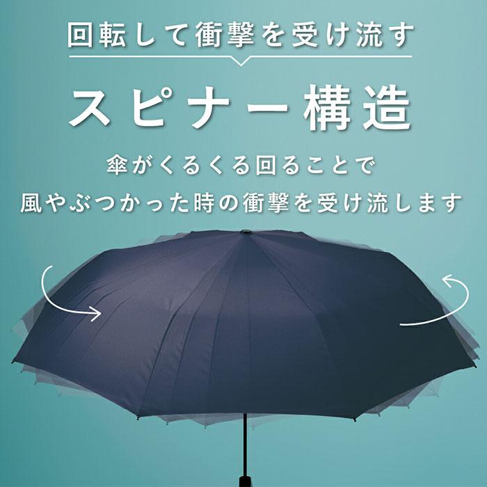 ウォーターフロント 通販ウォーターフロント 折りたたみ傘 メンズ 折り畳み傘 傘 折りたたみ かさ 折り畳み 晴雨兼用 超撥水 スピナー構造 ウォーターフロント | Waterfront | 07