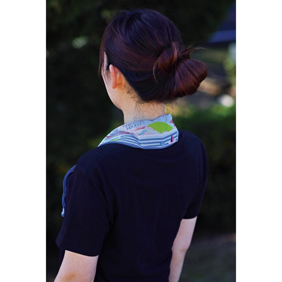 クールタオル ケース付き 通販 冷感タオル  ウォータークールミニタオル 88×8cm 首かけ ひんやりタオル 冷たいタオル 熱中症対策 おしゃれ クールタオル |  | 02