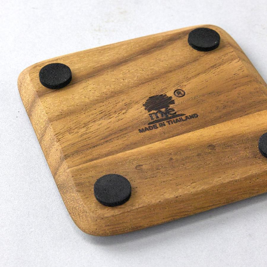 コースター 木製 通販 おしゃれ ナチュラル 四角 スクエア 正方形 木 アカシア 小皿 お茶菓子 茶托 茶たく 滑り止め付き SPICE OF LIFE BONO BONO コースター | SPICE of Life | 05