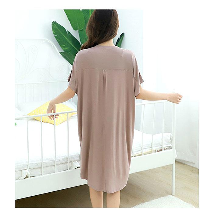 ロングtシャツ 通販ロングtシャツ レディース 半袖 tシャツ ゆったり ワンピース 夏 膝丈 シャツ ゆる カジュアル 無地 チュニック 大人可愛い ロングtシャツ | BACKYARD FAMILY | 14