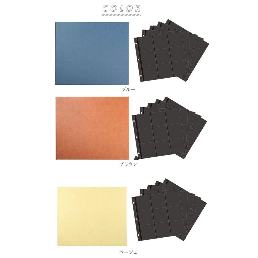 ましかく アルバム 9面 通販 414 大容量 黒台紙 ベビー フォトアルバム