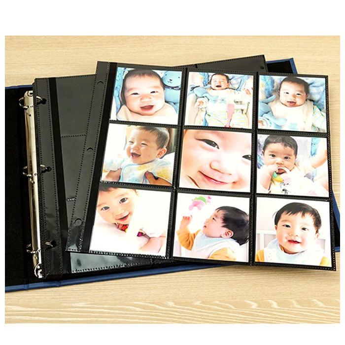 ましかく黒ポケット替台紙 通販 ましかく 414 アルバム ましかく アルバム 台紙 台座 まし かく 写真 9面ポケット ポケットアルバム ましかく黒ポケット替台紙 |  | 05