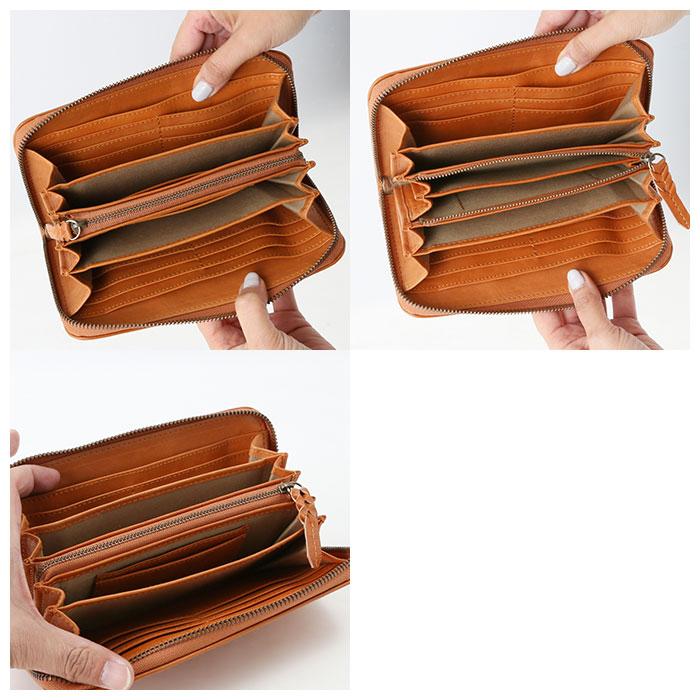 フェス ズッケロ 通販ズッケロ 財布 zucchero メッシュ 編み込み 長財布 レディース 本革 牛革 ラウンドファスナー 大容量 ヌメ革メッシュラウンド財布 シン | fes | 05