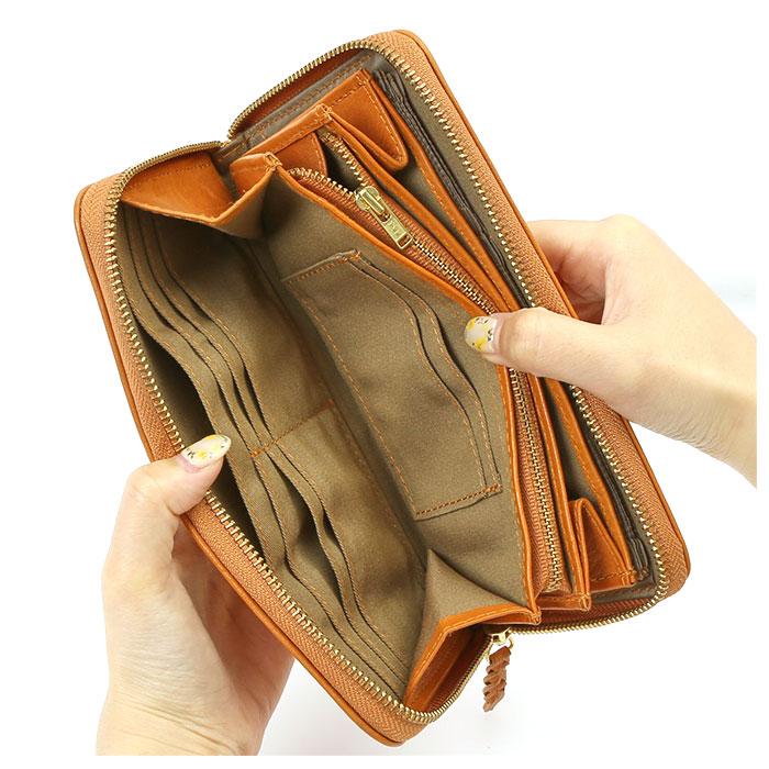 [新品] ズッケロフィラート 編み込み 長財布 本革 レザー 大容量 茶色 ズッケロフィラート 編み込み 長財布】限定モデル zucchero