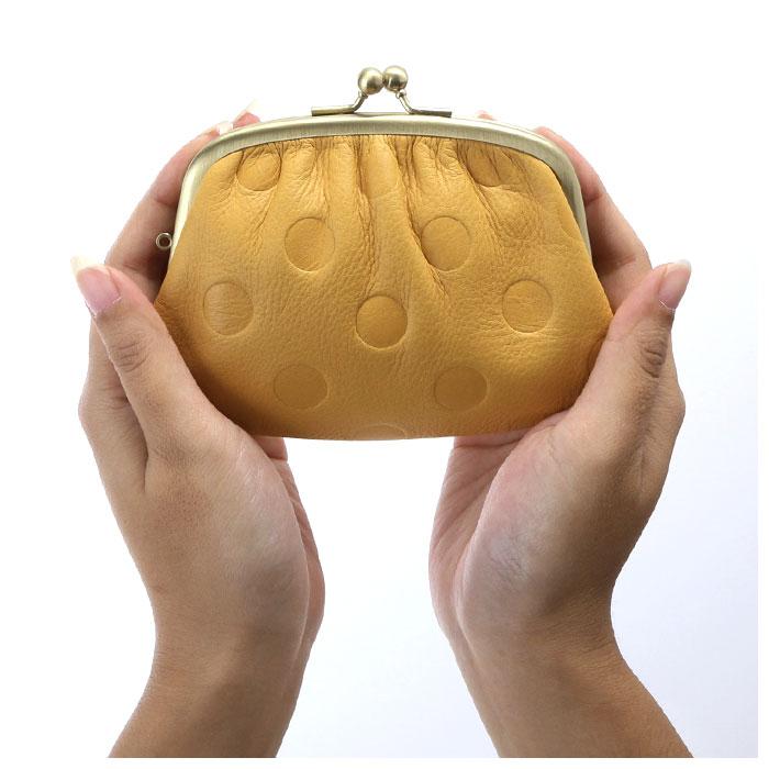 財布 通販財布 レディース がま口 zucchero ズッケロ コインケース 小銭入れ カード入れ 本革 レザー 日本製 大人 かわいい ドット 水玉 55213 おしゃれ | zucchero filato | 12
