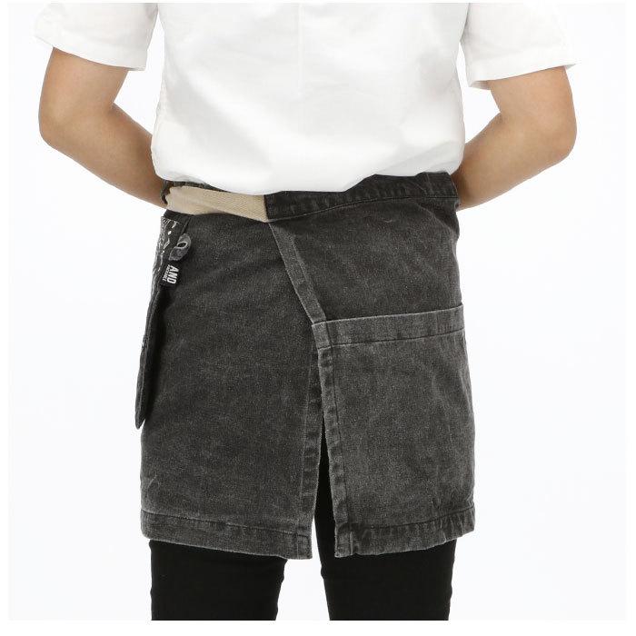 エプロン おしゃれ 腰巻 通販 アンドパッカブル AND PACKABLE ショートギャルソンエプロン ナチュラル 無地 シンプル かわいい 保育士 ショート丈 エプロン | AND PACKABLE | 07