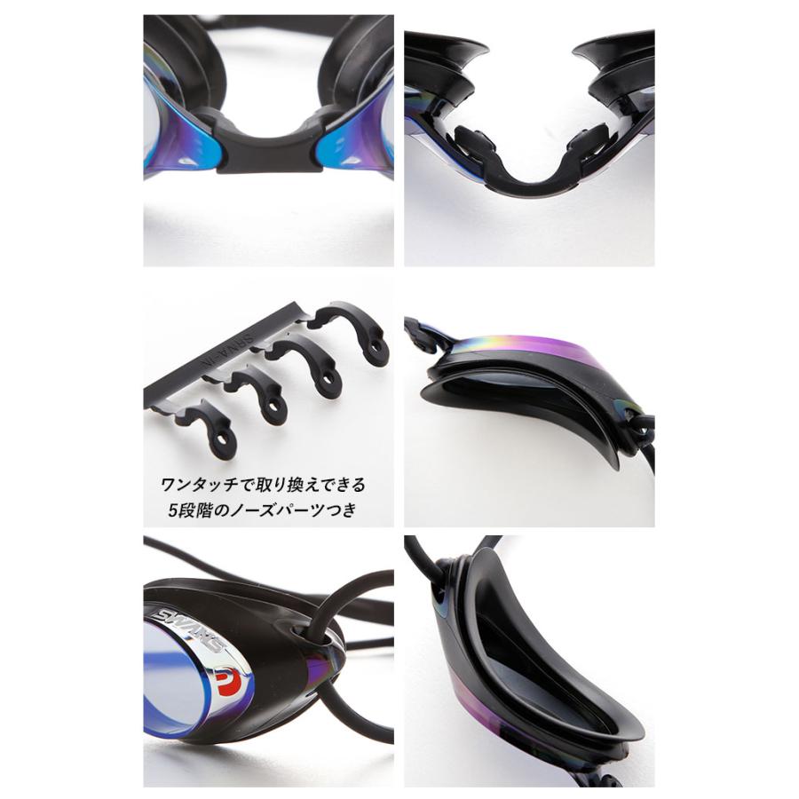ゴーグル 通販ゴーグル 水泳 大人 メンズ レディース 水中メガネ 水中眼鏡 SWANS スワンズ SRX-M PAF SRX-M ジュニア マスターズ FINA承認モデル  ゴーグル | SWANS | 14