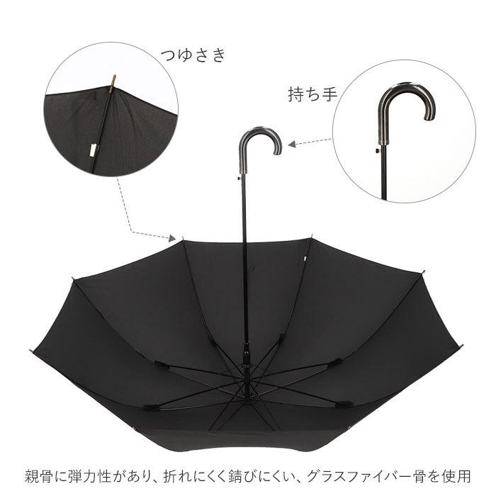 傘 通販傘 メンズ 大きい 風に強い 長傘 ジャンプ傘 75cm テフロン加工 撥水 はっ水 軽量 軽い 乾きやすい 通勤 通学 折り畳み 折傘 かさ 雨具 雨傘 男性用 | ブランド登録なし | 02