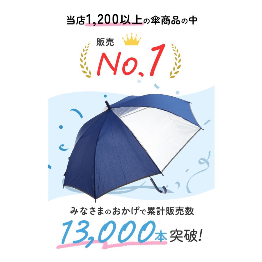 ジャンプ傘 傘 キッズ 55cm 好評 ジャンプ傘 雨傘 長傘 かさ 子供用 子ども キッズ傘 2コマ 透明窓付き グラスファイバー骨 丈夫 8本骨 小学生  男の子 おしゃれ |  | 09
