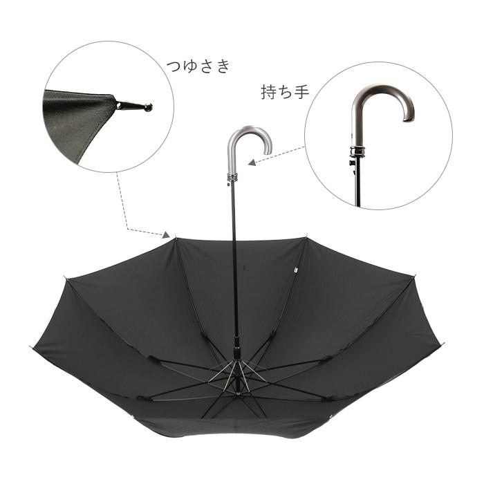 傘 メンズ 大きい 通販 70cm 紳士傘 長傘 かさ 70 軽量 グラスファイバー骨 丈夫 ジャンプ傘 黒 紺 レイングッズ ブラック かさ 雨傘 おしゃれ アンブレラ 傘 | グラス | 02