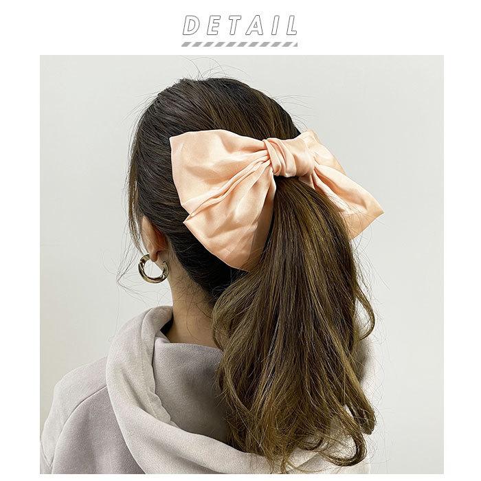 ヘアアクセサリー クリップ 通販 リボン 大きい バレッタ ヘアアクセ ヘアクリップ 大 結婚式 シフォン とろみ    おしゃれ シンプル ヘアアクセサリー |  | 13