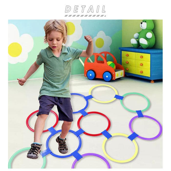ケンケンパ リング 通販 フープ 10本 けんけんぱ フラットフープ 10個セット 幼稚園 保育園 子供 キッズ 大人 中高生 室内遊び 外遊び おもちゃ 遊具 ケンケンパ |  | 02