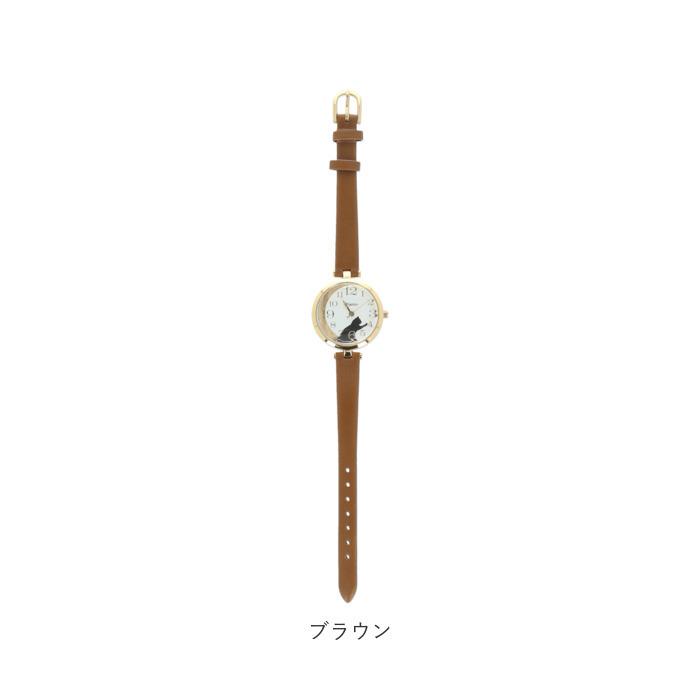 腕時計 レディース かわいい 通販 ガット 丸型 ウォッチ アナログ リストウォッチ ファッションウォッチ 月 黒猫 fieldwork フィールドワーク シンプル | field work | 16
