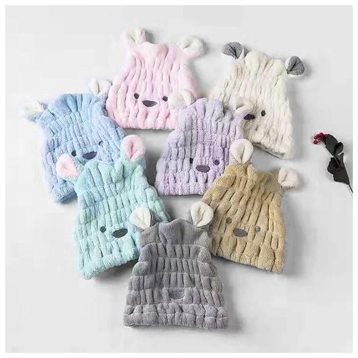 タオルキャップ 通販タオルキャップ 子供 キッズ ヘアキャップ 吸水 女の子 男の子 キャップタオル 耳付き ドライキャップ タオルドライ タオルキャップ |  | 06