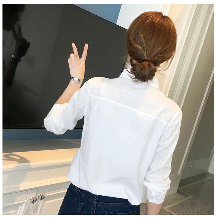 ブラウス 長袖 半袖 レディース 白 通販 白ブラウス 白シャツ シャツ レース 丸襟 襟付き 刺繍 ホワイト 大きいサイズ 上品 清楚 綿 コットン ブラウス |  | 07