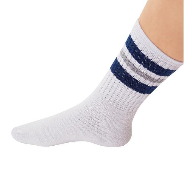 ソックス メンズ 3足セット 靴下 3足 アソート ラインソックス ハイソックス ライン入り ボーダー 3ライン 3Pソックス 紳士 スケーターソックス ソックス | ブランド登録なし | 04